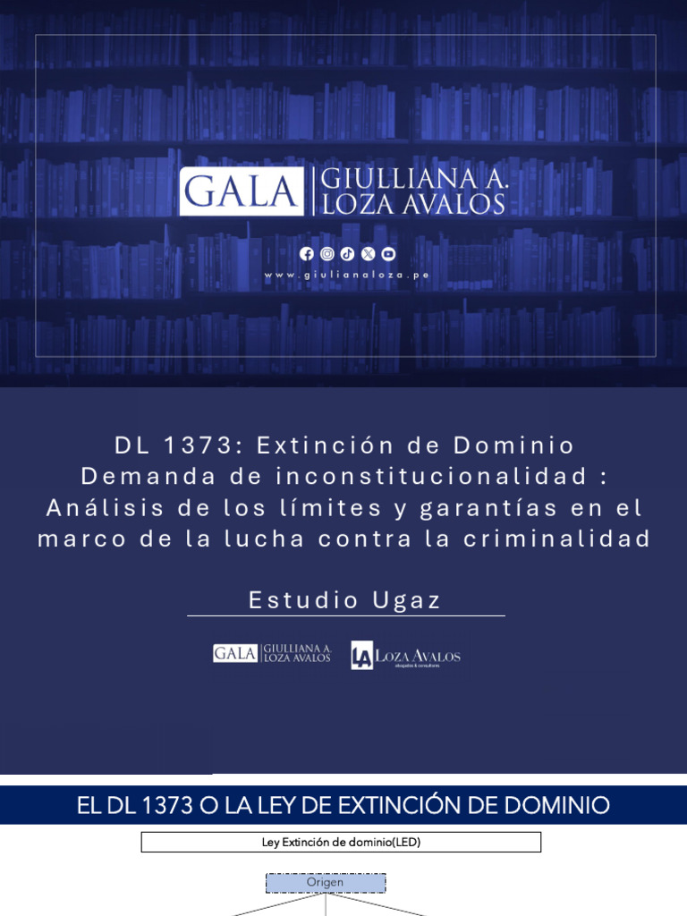 Análisis de la Ley de Extinción de Dominio | PDF | Debido al proceso ...