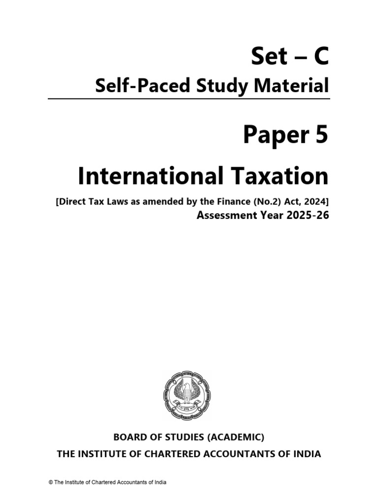 SP 3 | PDF | Tax Treaty | Double Taxation