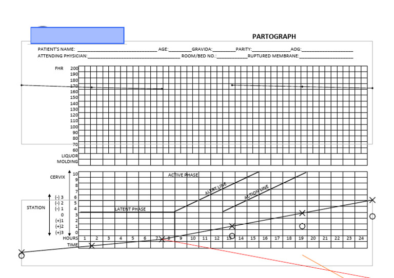Partograph Plotted Precise | PDF | Medical Specialties | Health Sciences
