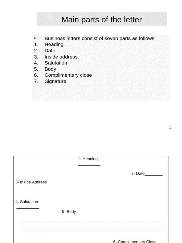Business Letter Structure Guide | PDF