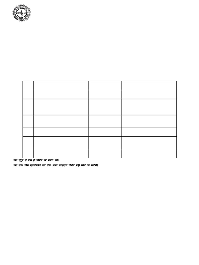 Non-SFS Subject Option Form | PDF