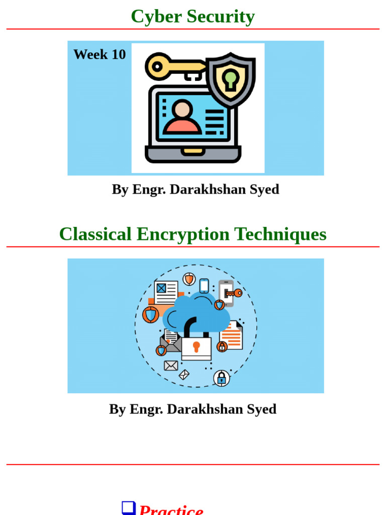 week-10-cipher-techniques-22022024-010944pm (1) | PDF | Cipher | Secrecy