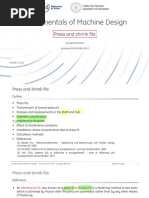 Press and Shrink Fit Calculations | PDF