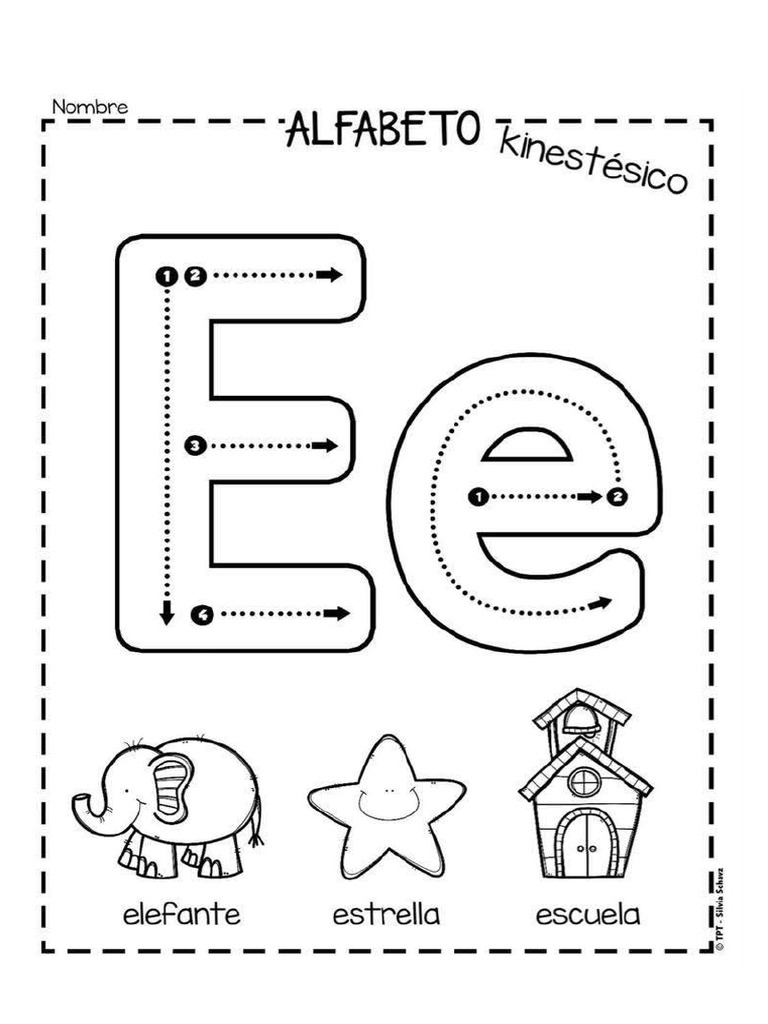 Repaso La Vocal E | PDF