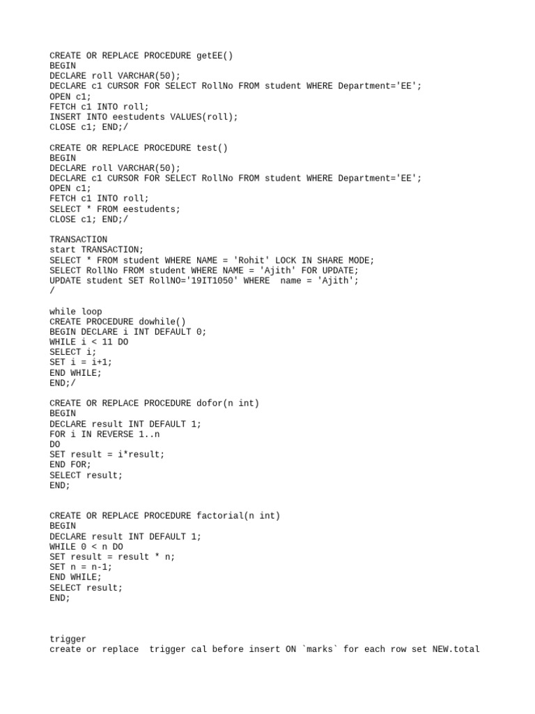 DBM S Examples | PDF