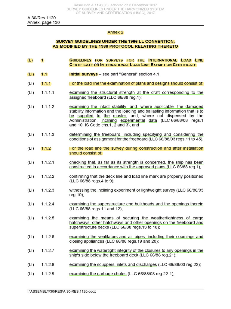 Loadline Survey | PDF | Shipping | Ships