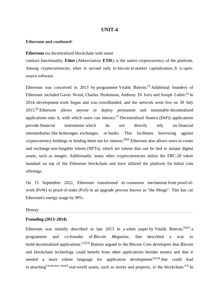 Unit 4 BCT | PDF | Cryptocurrency | Computing