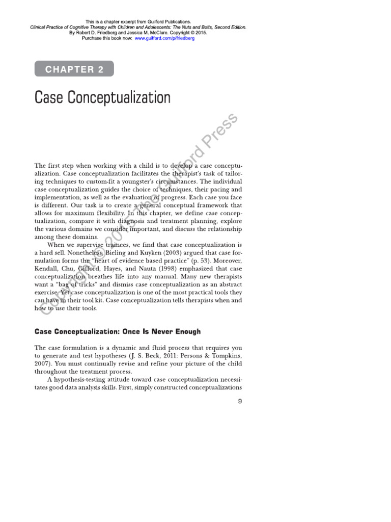 Case Conceptualization Practical. | PDF