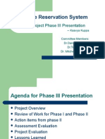 Airline Reservation System: MSE Project Phase III Presentation