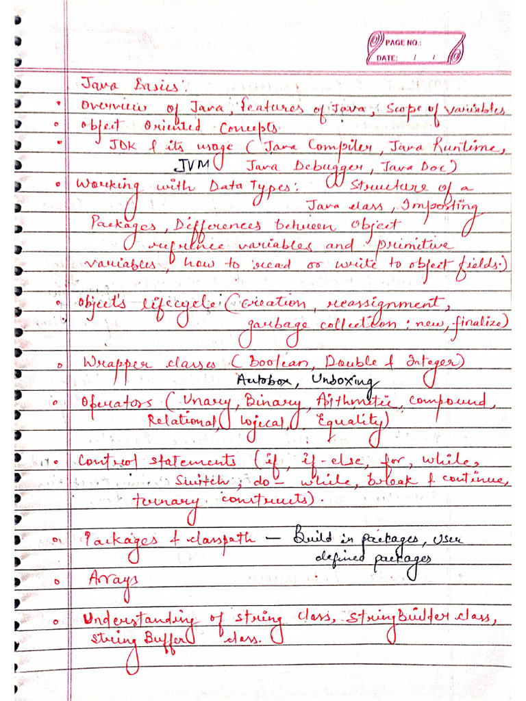 Java Topics | PDF