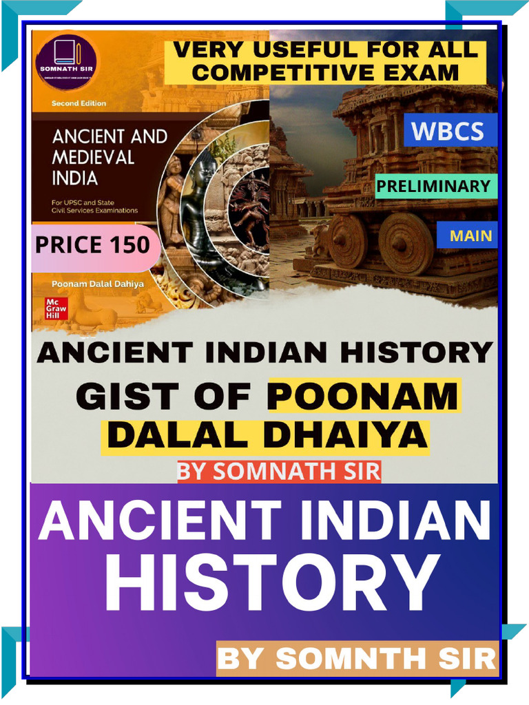 Ancient Indian History Study Notes | PDF | Archaeology