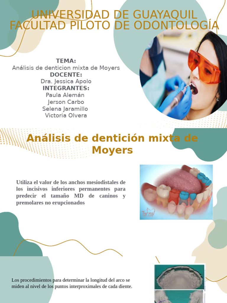 Análisis de Dentición Mixta Moyers | PDF | Diente | Anatomía humana