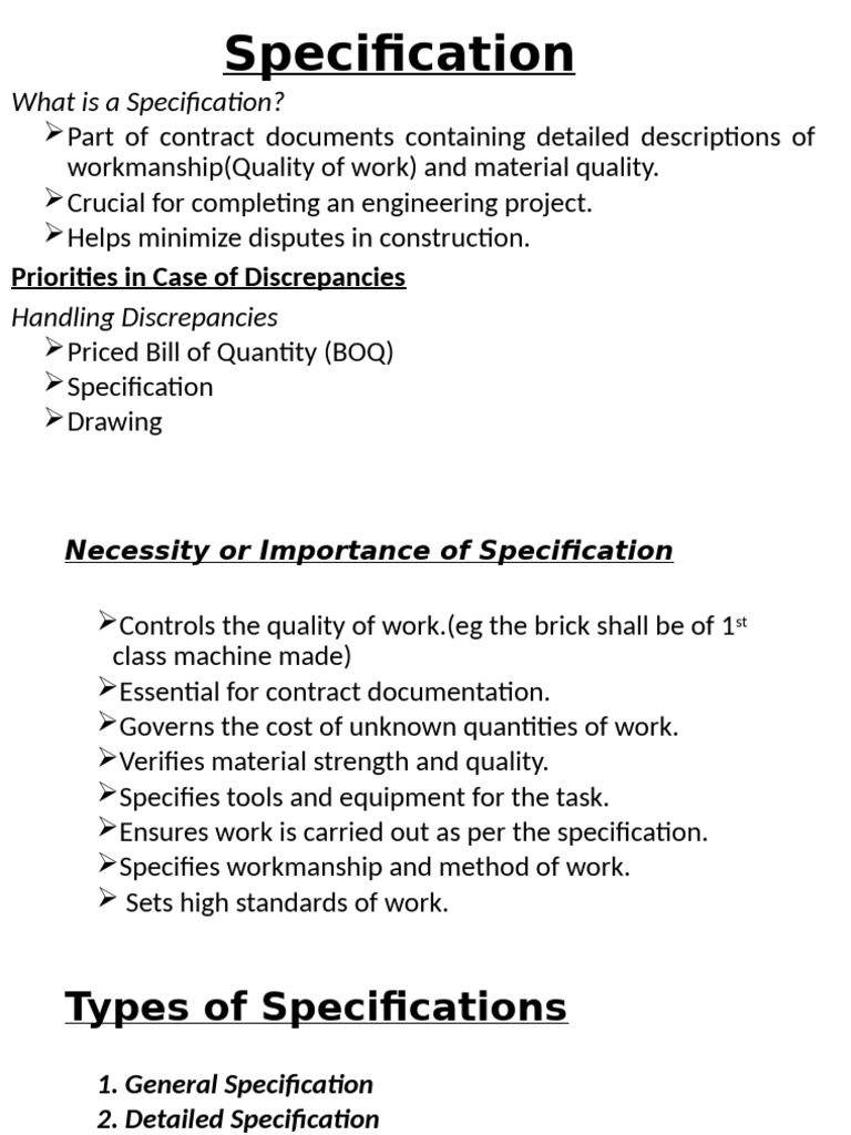 Specification | PDF | Specification (Technical Standard) | Pipe (Fluid ...