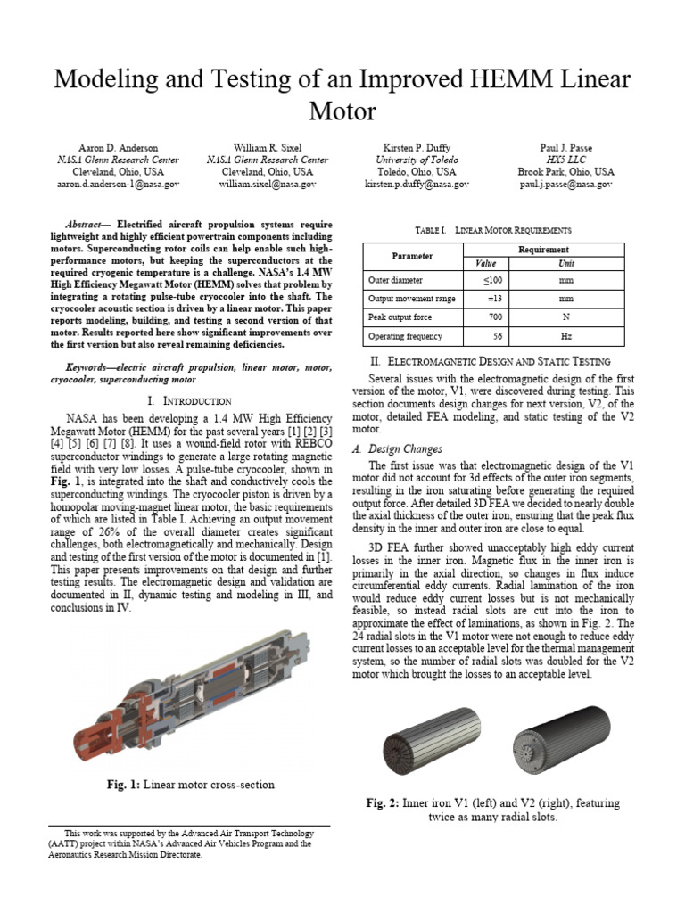 Improved HEMM Linear Motor Testing | PDF | Resonance | Electric Motor