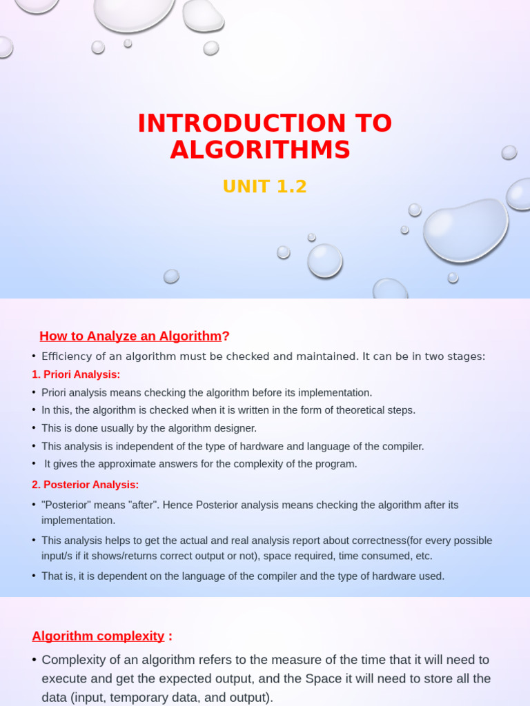 Analyzing Algorithm Efficiency and Complexity | PDF | Time Complexity ...