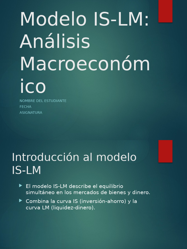 Modelo Is LM | PDF