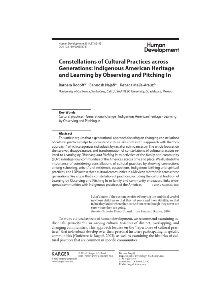 Indigenous Cultural Practices Across Generations | PDF | Nahuatl | Mexico