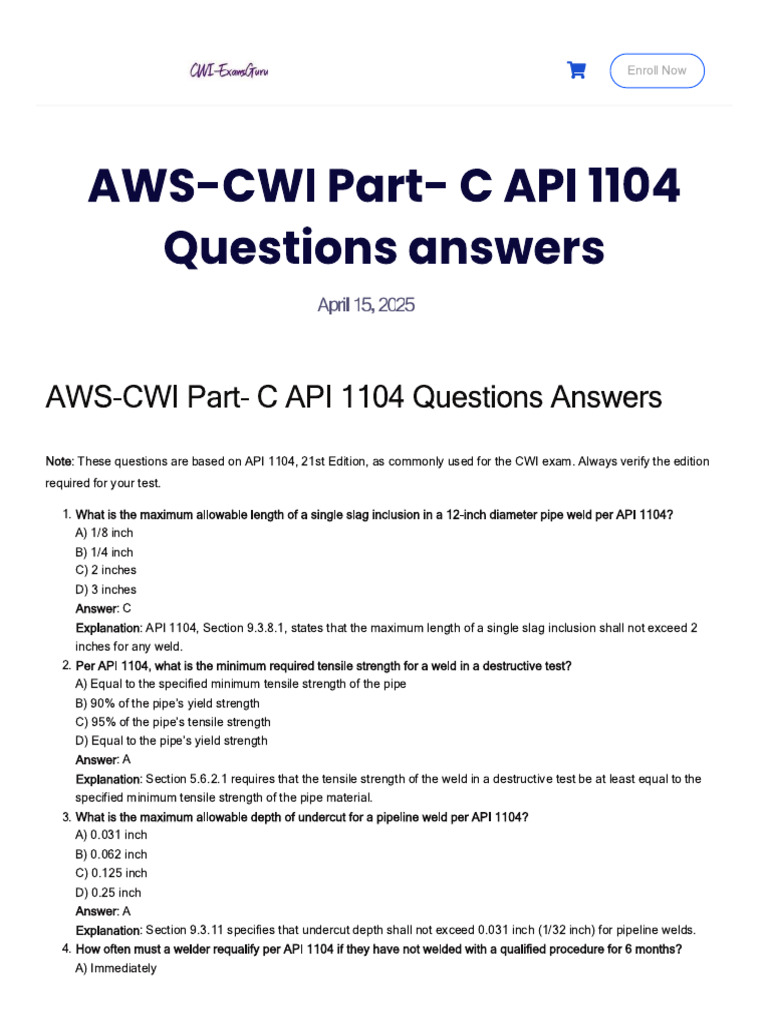 Cwi Part c API-1104 Quiz4 | PDF