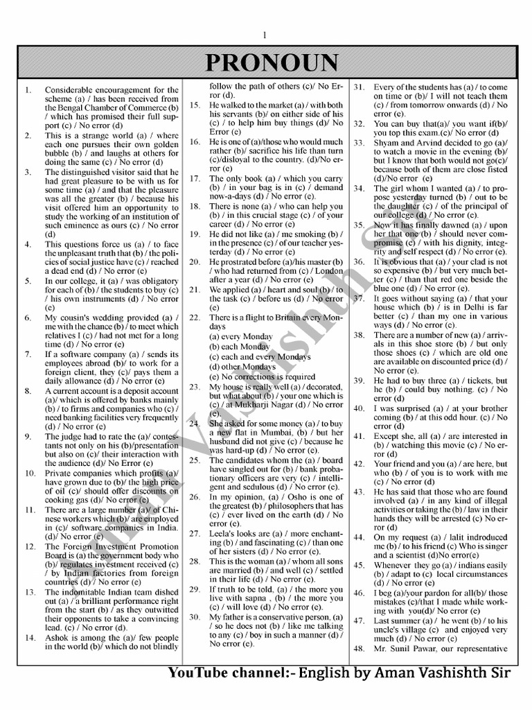English Error Correction Exercises | PDF