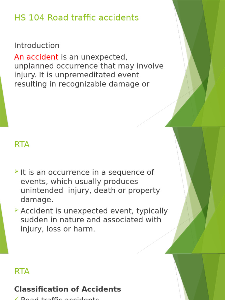 Understanding Road Traffic Accidents | PDF | Traffic Collision | Road ...