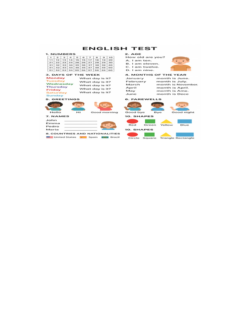 English Test Full Visual | PDF