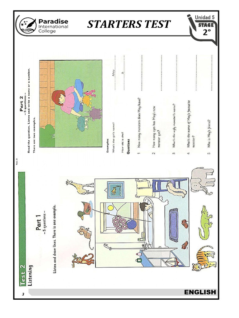 Starters Test | PDF