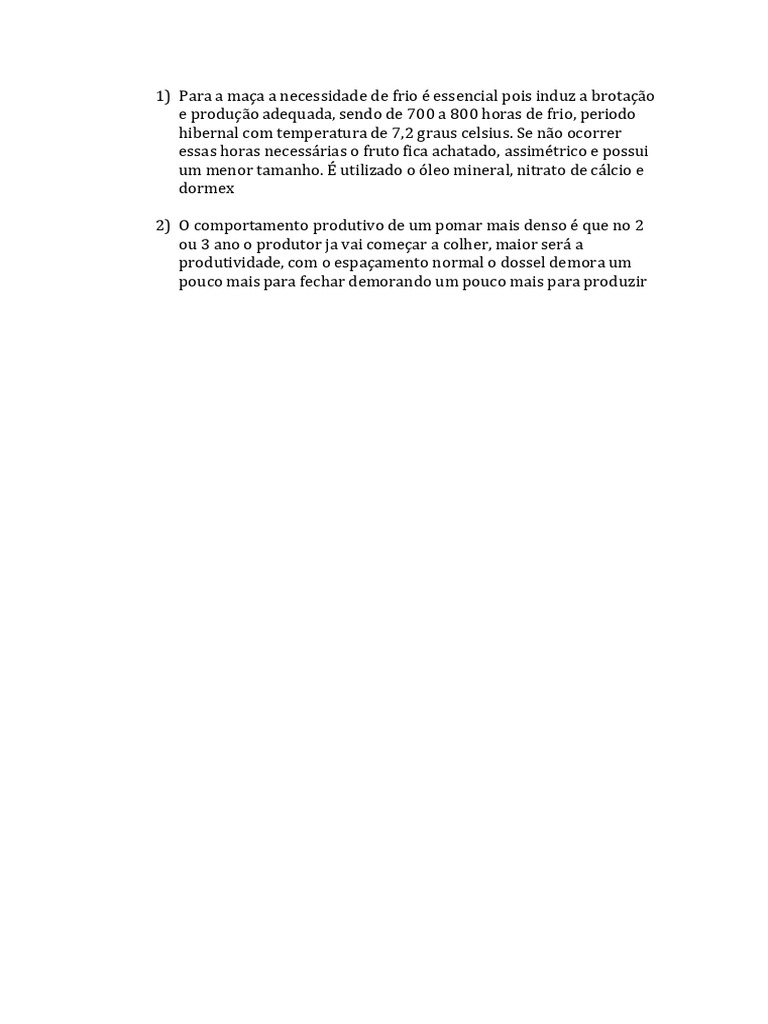 Fruticultura- Maça | PDF