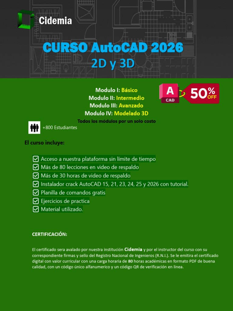 Curso Completo de AutoCAD 2026 2D y 3D | PDF | Cad automático | Informática