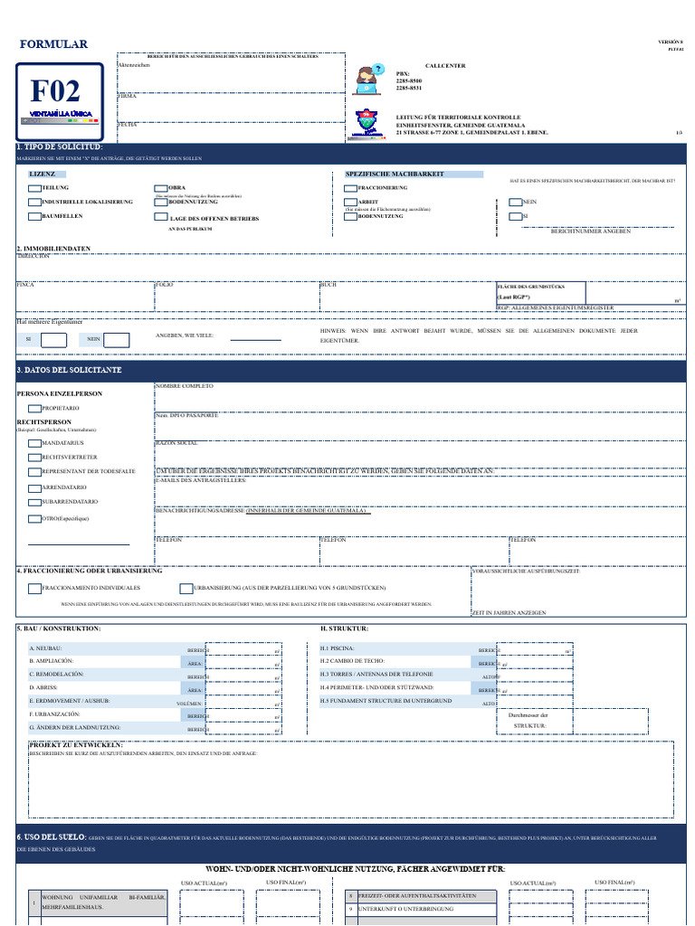 Formular F02 V8 | PDF