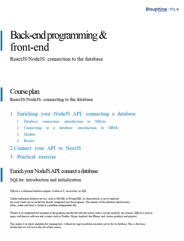 5. ReactJS_NodeJS - Connecting to the database (1) | PDF | Client ...