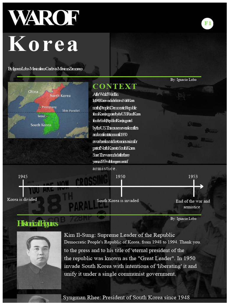 Korean War Infographic PDF | PDF | Korean War | Korea
