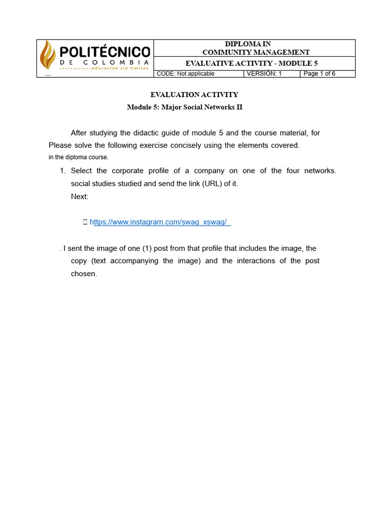 Community Management Diploma Module 5 Evaluation | PDF | Brand | Facebook