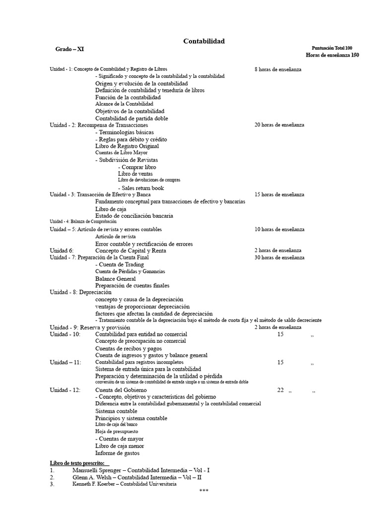 Plan de Estudios Del HSEB | PDF | Contabilidad | Business