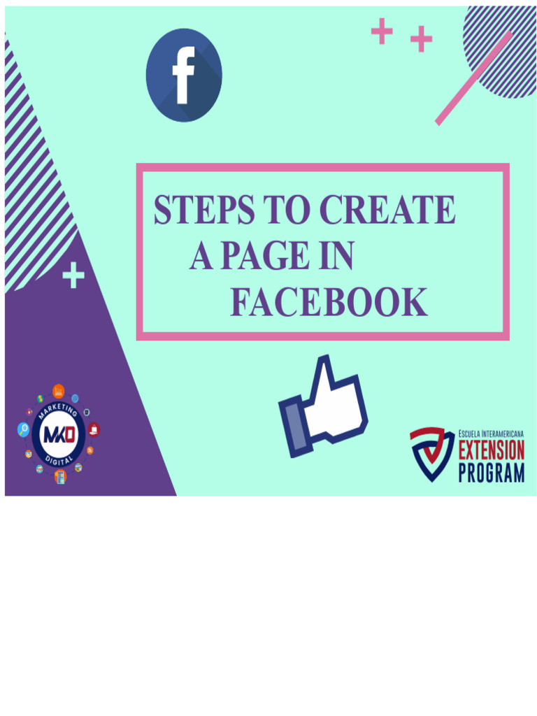 Steps To Create A Facebook Page | PDF