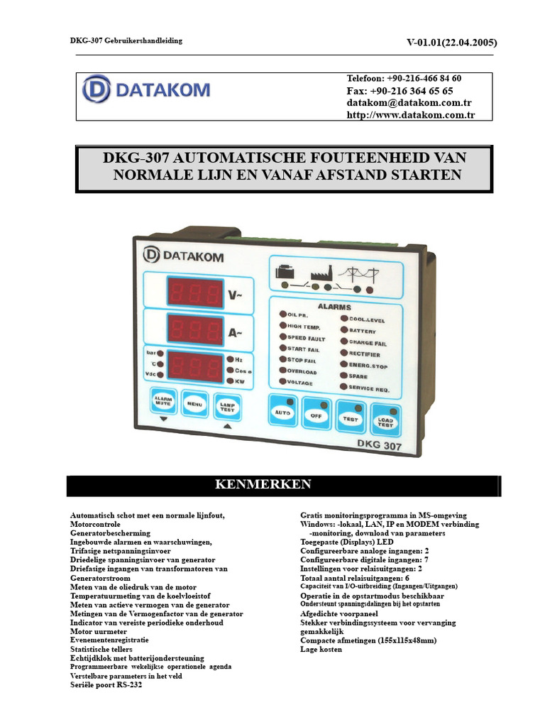 TTA Datakom 307-Spaans PDF | PDF