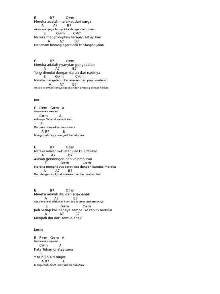 Ode Cinta Seorang Ibu | PDF