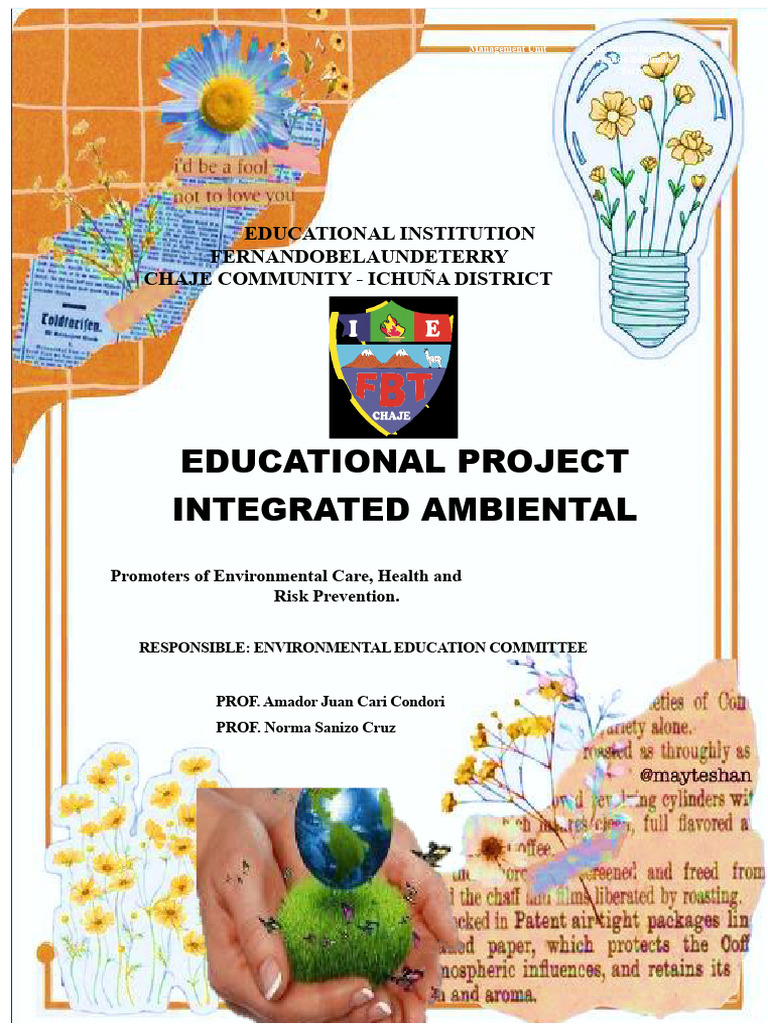 Environmental Education Project Overview | PDF | Waste | Sustainability