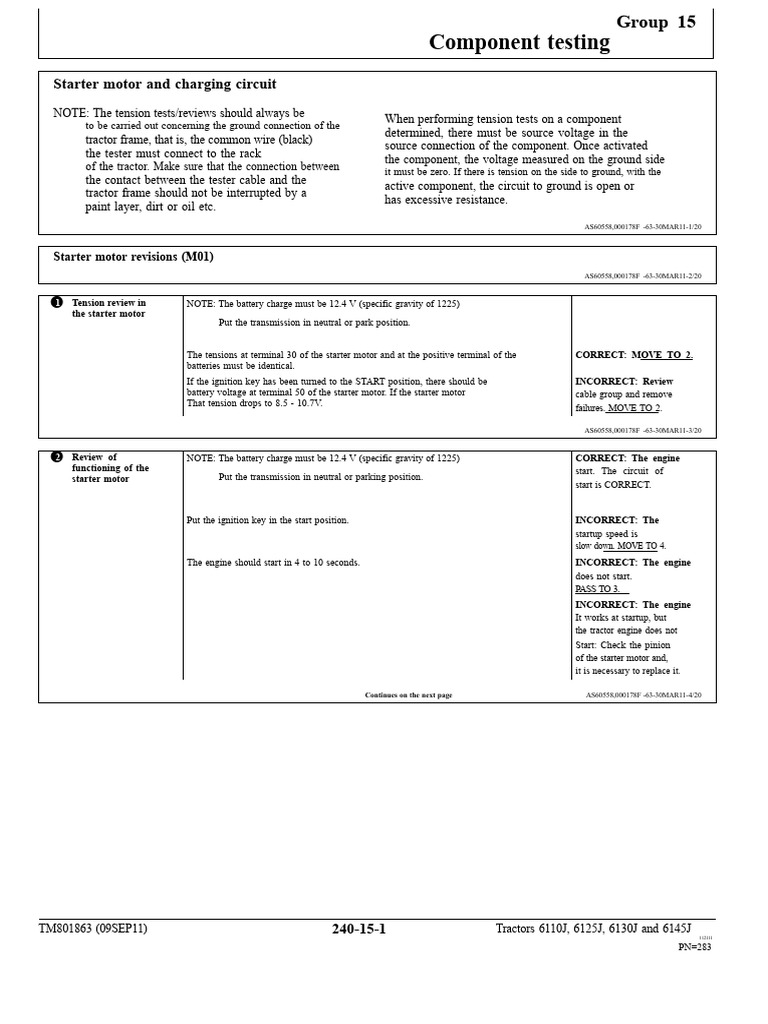 Starter Motor and Alternator Testing Guide | PDF | Battery Charger | Switch