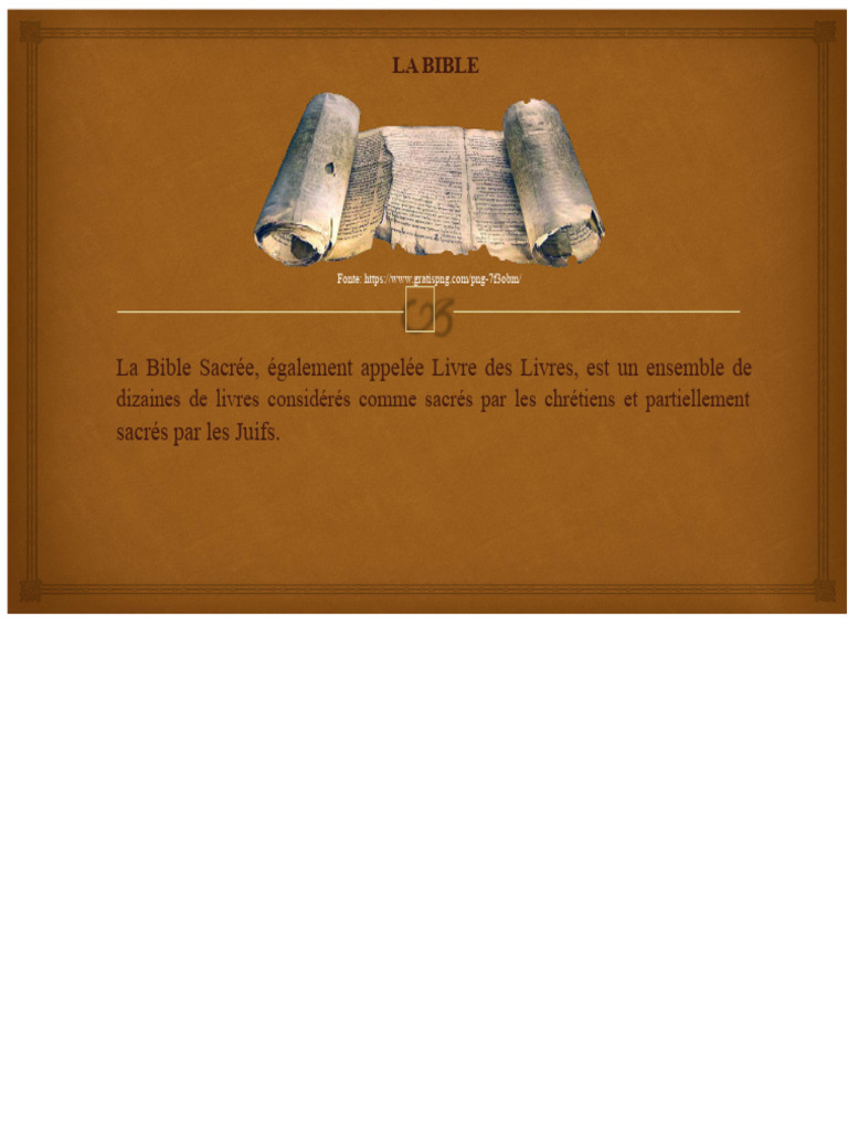 Comprendre la Bible : Structure et Histoire | PDF | Bible | Papyrus ...