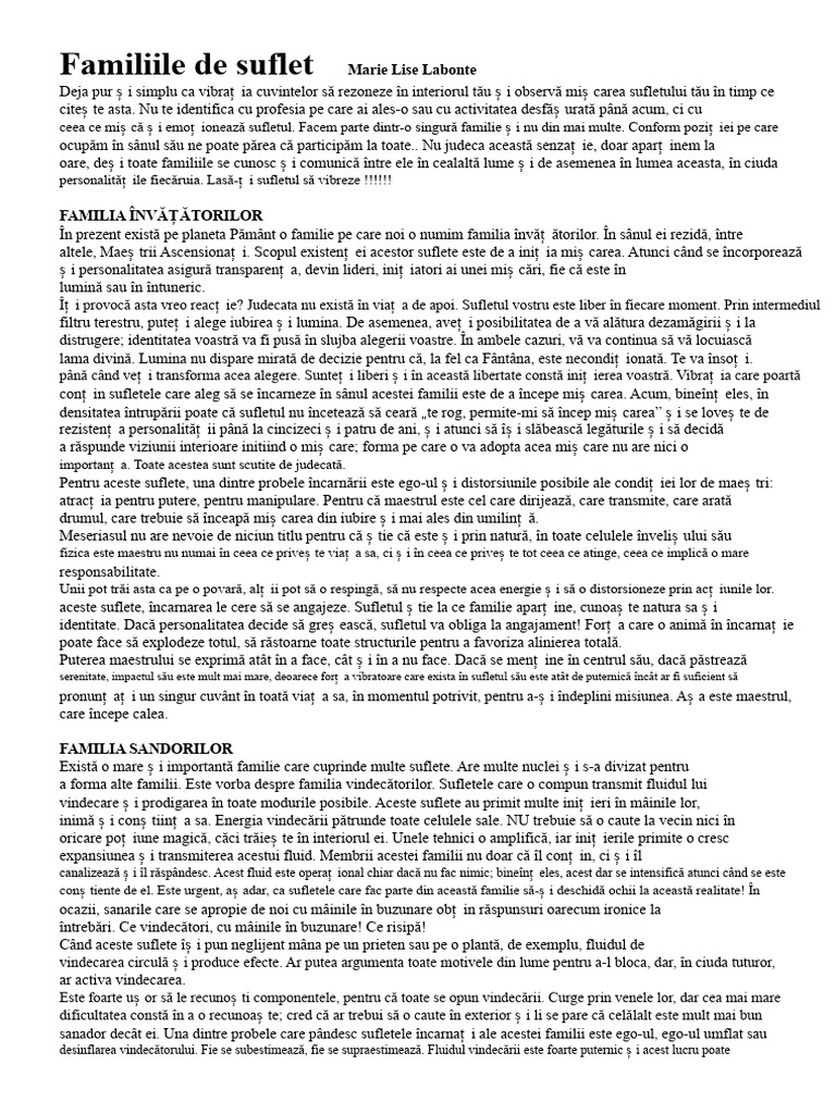 Familiile Alma Marie Lise Labonte | PDF