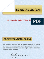 Cocientes Notables