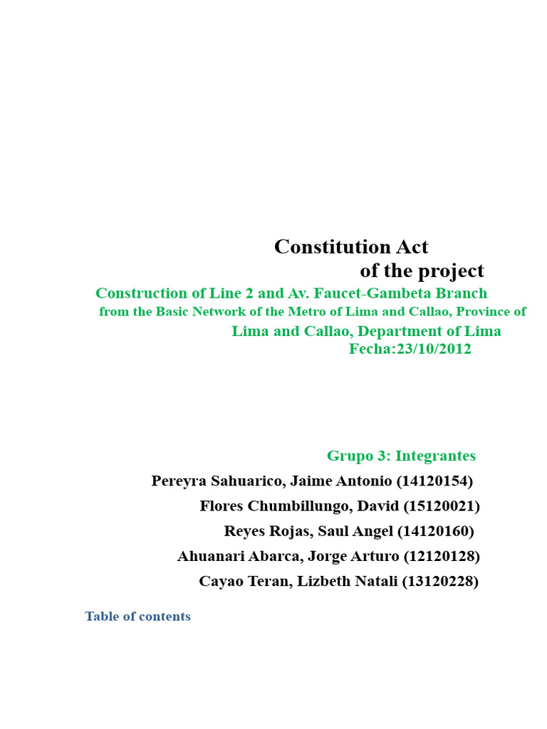 Lima Metro Line 2 Project Overview | PDF | Lima | Transport