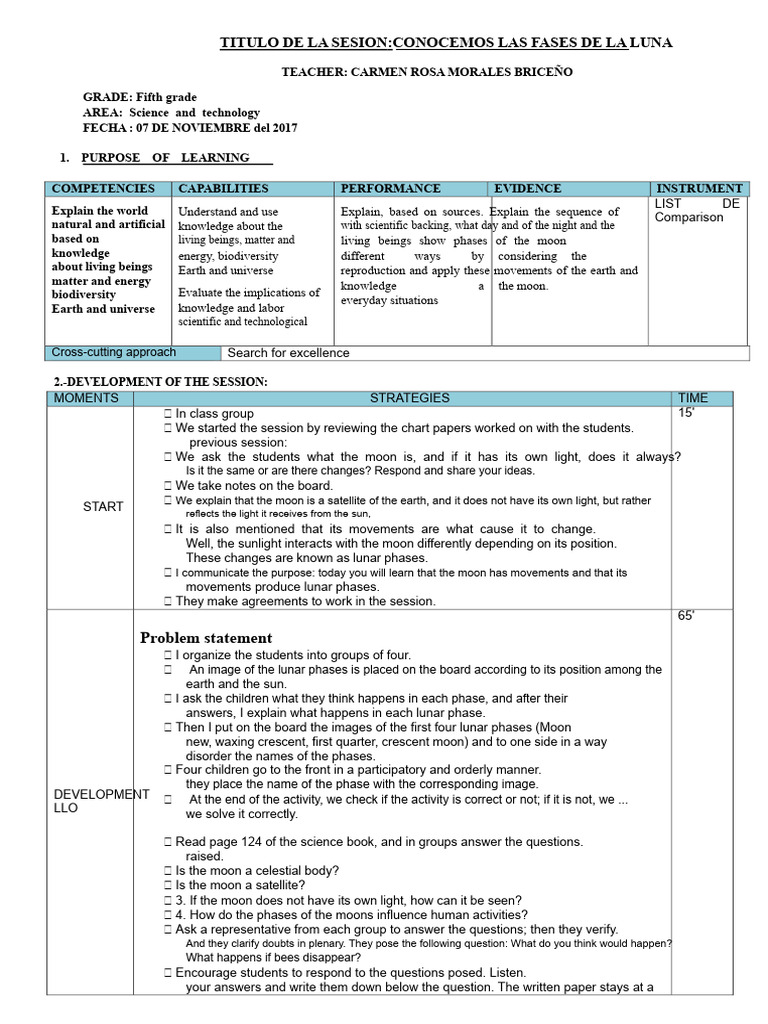 SESSION 3 | PDF | Moon | Learning
