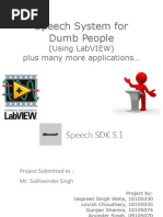 Download Speech System for Dumb People by Jaspreet Singh Walia SN95447806 doc pdf