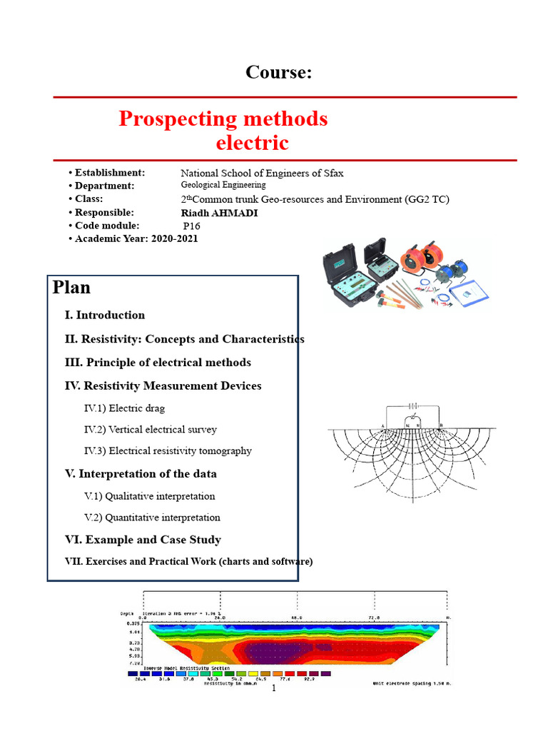 Electrical Prospecting Methods Overview | PDF | Electrical Resistivity ...