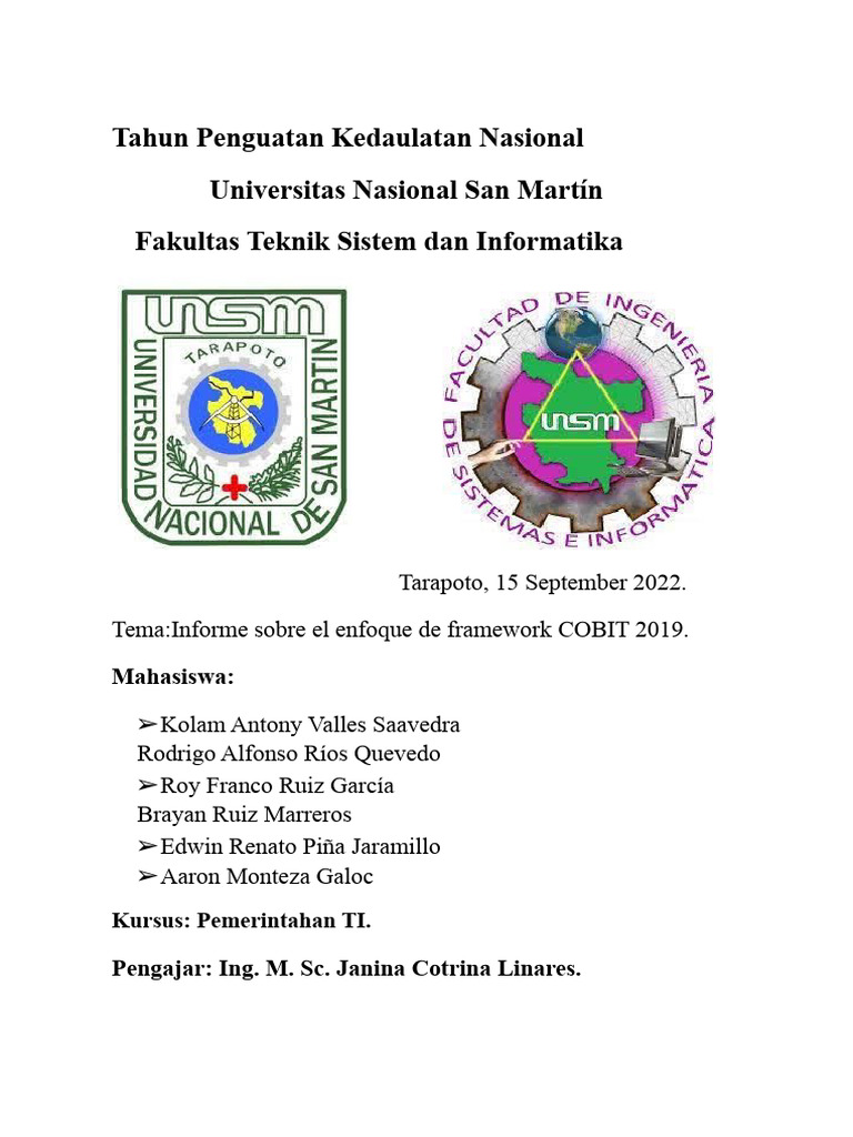 Panduan COBIT 2019 untuk Tata Kelola TI | PDF