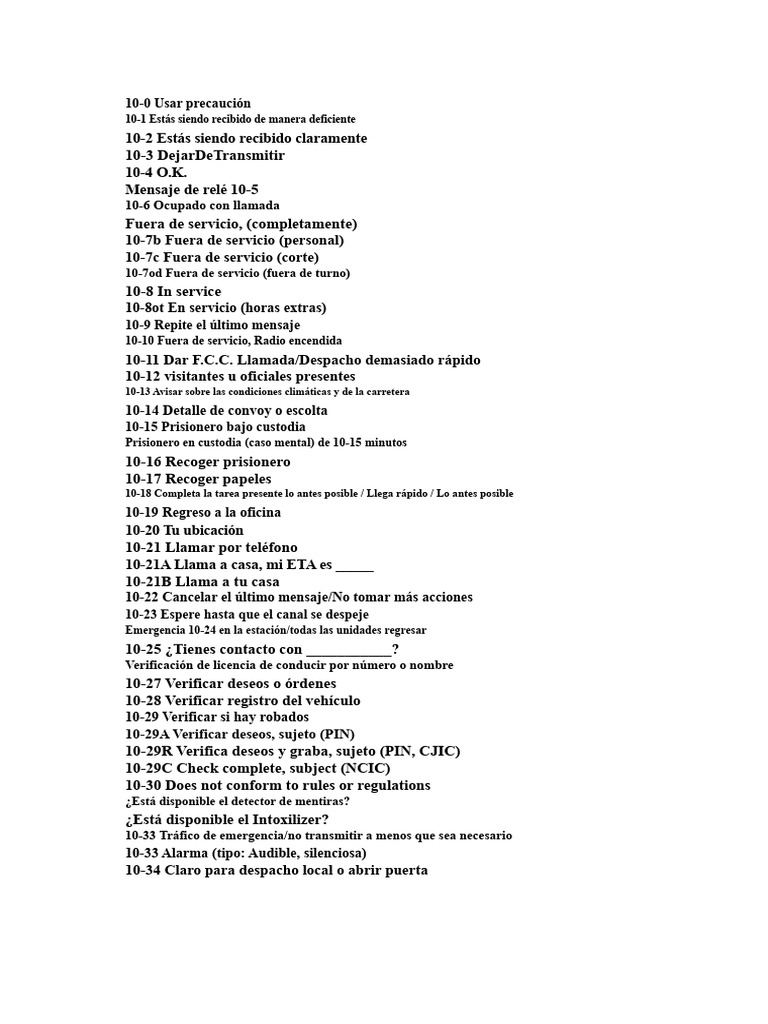 Códigos de Comunicación para Emergencias | PDF | Ambulancia | Robo