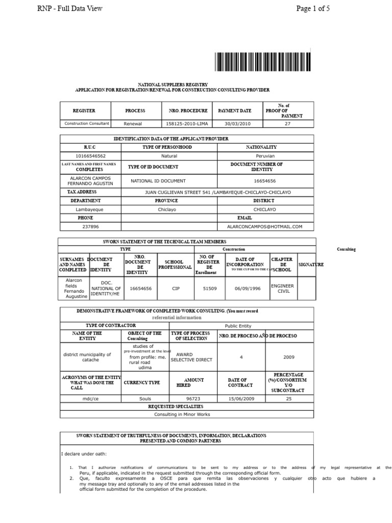 National Supplier Registration Process | PDF | Identity Document