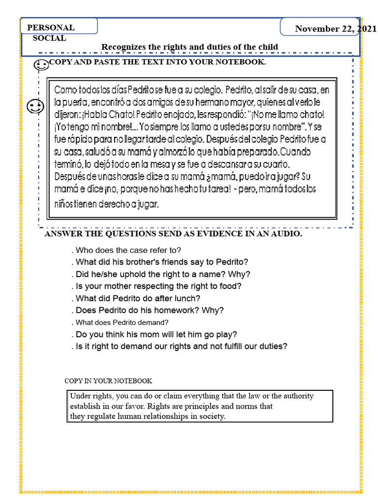Personal Record of Rights | PDF