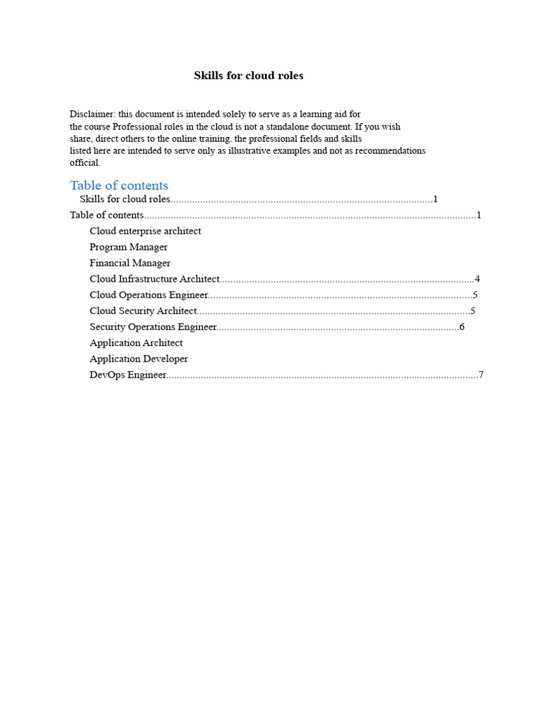 Essential Skills for Cloud Careers | PDF | Cloud Computing | Computer ...